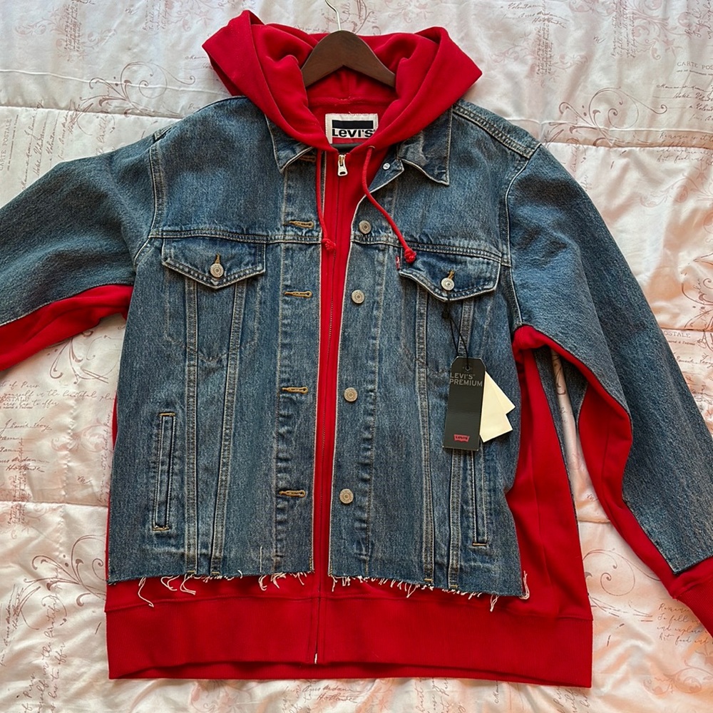 Levi’s Premium denim jacket with sweatshirt lining